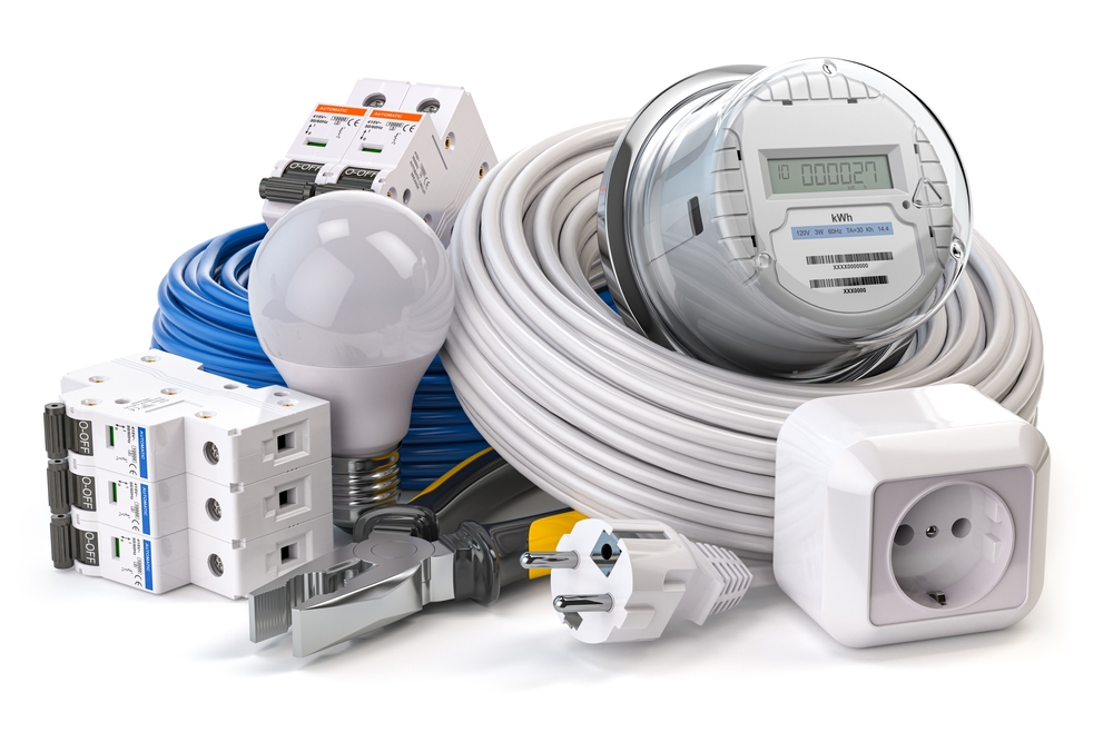 A relevant stock photo of electrical parts supplier in a typical setting.