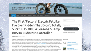 KHS 3000 4 Seasons 60Amp BBSHD Ludicrous Controller - electric fat bike factory