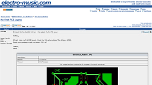 View topic - My first PCB layout - electro-music.com - pcb layout factory