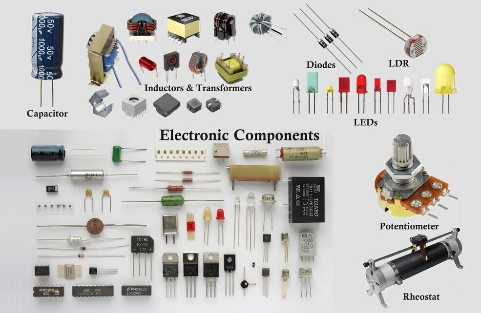 A relevant stock photo of electronic parts supplier in a typical setting.