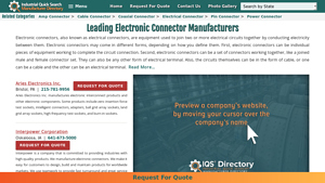 Electronic Connector Manufacturers Suppliers - electrical connector factory