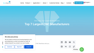 Top 7 Largest CNC Manufacturers - Blue Elephant CNC - cnc manufacturer