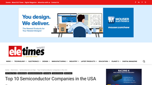 Top 10 Semiconductor Companies in the USA - ELE Times - american chip manufacturer