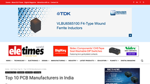 Top 10 PCB Manufacturers in India - ELE Times - manufacturer of pcb in india