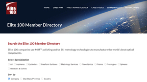 The Elite 100 Directory of Optical Manufacturers using MRF polishing ... - optical products manufacturer