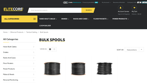 Ethernet Products - Tactical Cabling - Bulk Spools - Elite Core - cat5e ethernet cable bulk