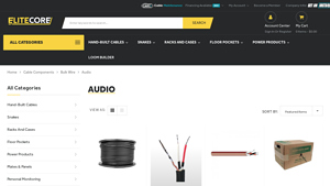 Cable Components - Bulk Wire - Audio - Elite Core - audio cable bulk