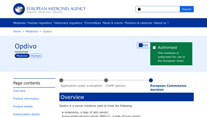 Opdivo - European Medicines Agency (EMA) - opdivo manufacturer