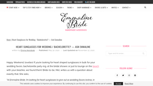 Where to Buy Heart Shaped Sunglasses Bulk (+ ... - Emmaline Bride - heart shaped sunglasses bulk