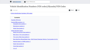 Vehicle Identification Numbers (VIN codes)/Hyundai/VIN Codes - hyundai country manufacturer
