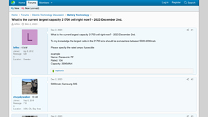 What is the current largest capacity 21700 cell right now? - 21700 battery bulk