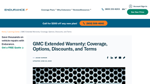 GMC Extended Warranty: Coverage, Options, Discounts & Terms - Endurance - gmc manufacturer warranty