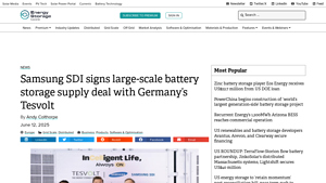 Samsung SDI signs large-scale battery storage supply deal with ... - samsung battery company