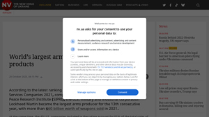 World's largest arms manufacturers and their products - weapons manufacturer