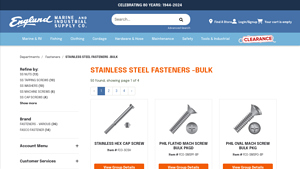 STAINLESS STEEL FASTENERS -BULK - Englund Marine - stainless steel screws bulk
