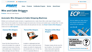 Automatic Wire and Cable Strippers - The Eraser Company - wire stripping machine company