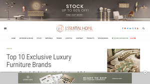 Top 10 Exclusive Luxury Furniture Brands - Essential Home - high end furniture company
