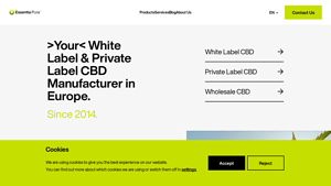 CBD Manufacturer | CBD Supplier | Made in Europe - Essentia Pura - cbd manufacturer