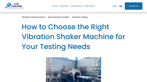 Choose the Right Vibration Shaker Machine for Your Testing - shinken vibration test systems / shakers' manufacturer