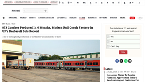 873 Coaches Produced In 6 Months, Modern Rail Coach Factory In ... - modern couch factory