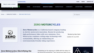 ZERO MOTORCYCLES: Electric Motorcycles - EV Database - santa cruz electric motorcycle manufacturer