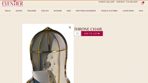 THRONE CHAIR - Eventier Rentals - throne chair company