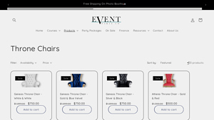 Throne Chairs - Event Party Co - throne chair factory