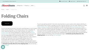 Wholesale Folding Chairs for Sale | EventStable.com - plastic chairs bulk