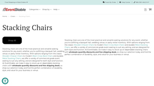 Wholesale Stacking Chairs for Sale | EventStable.com - stackable chairs bulk