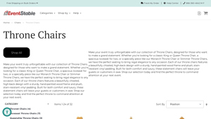 Throne Chairs - EventStable.com - throne chair company