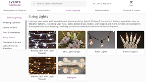 String Lights - EventsWholesale.com - led string lights bulk