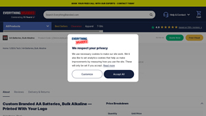 AA Batteries, Bulk Alkaline - Everything Branded - double a batteries bulk