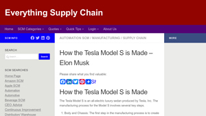 How the Tesla Model S is Made – Elon Musk. - tesla s factory