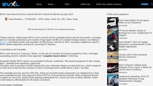 BYD's New Brazil Factory To Boost Electric Vehicle Production By ... - tesla electric car factory