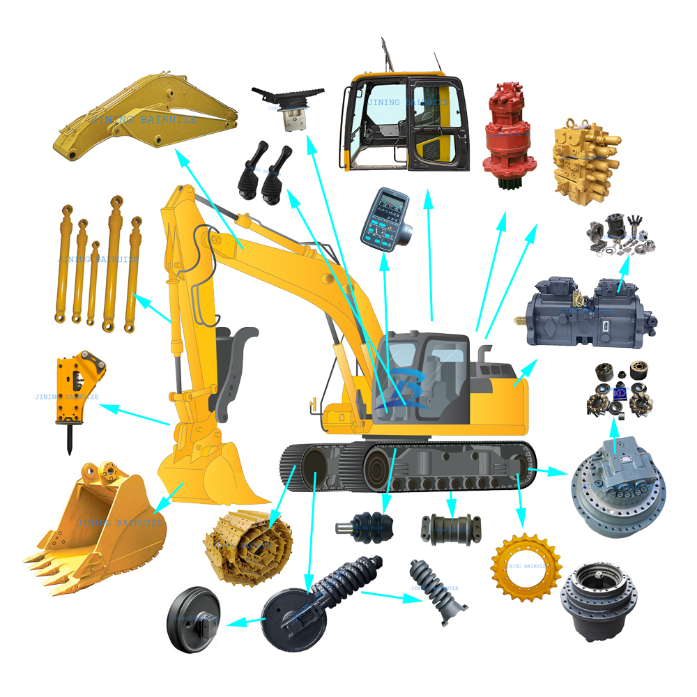 A relevant stock photo of excavator parts supplier in a typical setting.