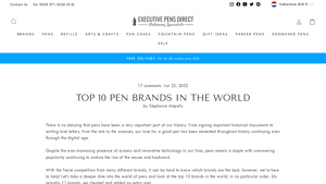 Top 10 Pen Brands in the World - Executive Pens Direct - pen manufacturer