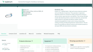 Kirkhill, Inc. overview - services, products, equipment ... - Explorium - aerospace elastomer manufacturer brea california