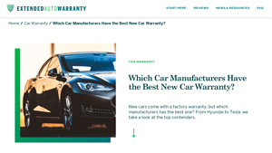 Which Car Manufacturer Has the Best Warranty? Find Out! - which auto manufacturer has the best warranty