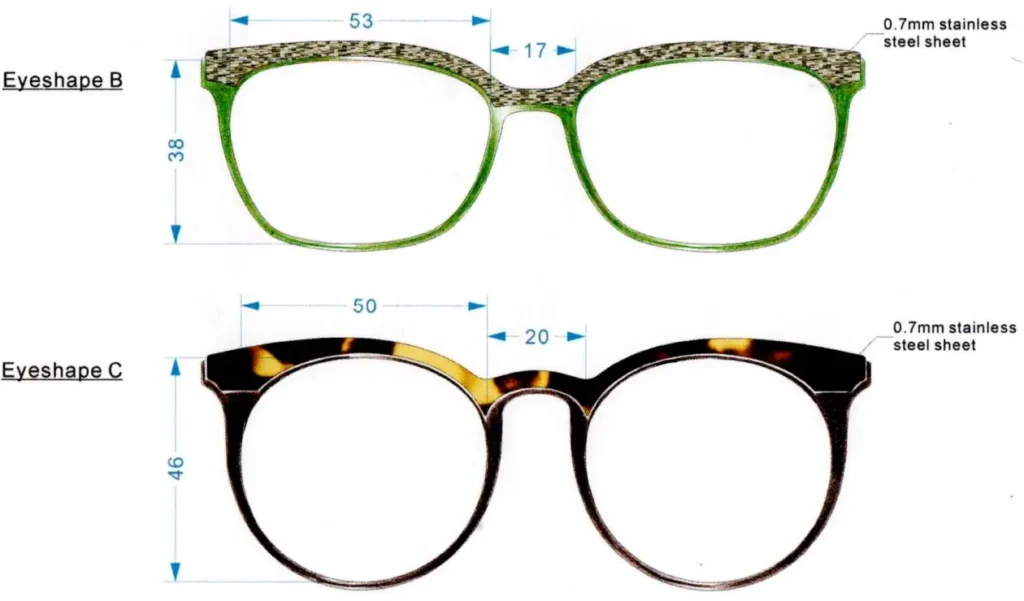 A relevant stock photo of eyeglasse manufacturer in a typical setting.