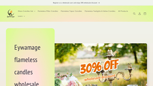 Eywamage Flameless Candles | Realistic Battery Operated Candles - led candle bulk