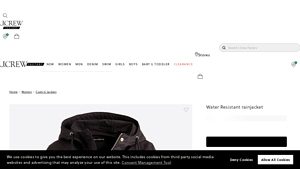 Water Resistant Rainjacket For Women - J.Crew Factory - waterproof raincoat factory