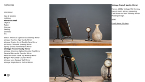Vintage French Vanity Mirror : Factory 20 - table mirror factory