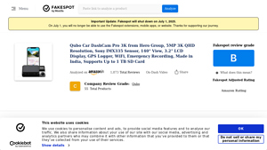 Qubo Car Dashcam Pro 3k From Hero Gr... Fake Review - Fakespot - qubo dash cam company