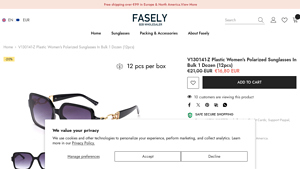 Women's Polarized Sunglasses | Fasely Wholesale - polarized sunglasses bulk