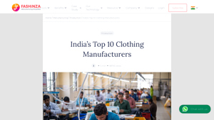India's Top 10 Clothing Manufacturers - Fashinza - clothing manufacturer india