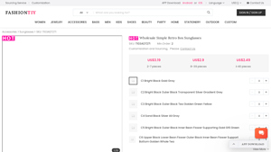 Wholesale Simple Retro Box Sunglasses - fashiontiy - vintage sunglasses bulk