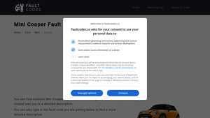 Mini Cooper Fault Codes | FaultCodes.co - mini cooper car manufacturer