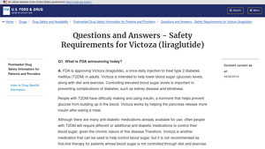 Safety Requirements for Victoza (liraglutide) - FDA - victoza manufacturer