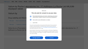 Valium by Roche Laboratories Inc. / F. Hoffmann-La Roche Ltd VALIUM ... - valium manufacturer