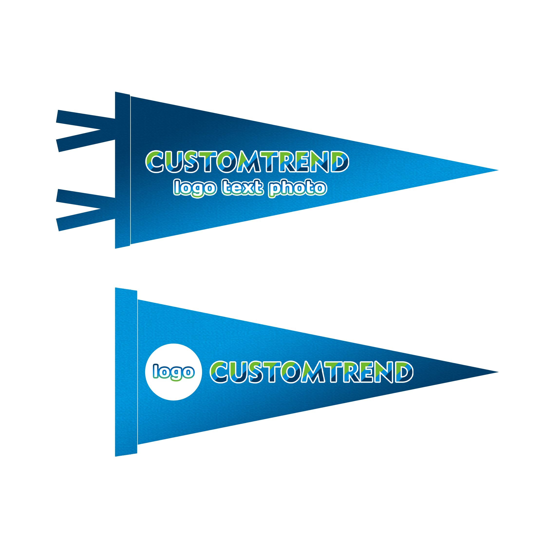 A relevant stock photo of felt pennants custom in a typical setting.